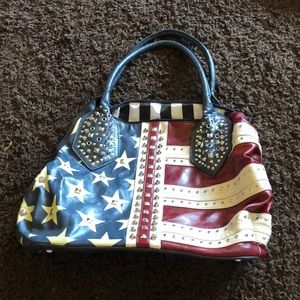 Charming Charlie American Flag Purse